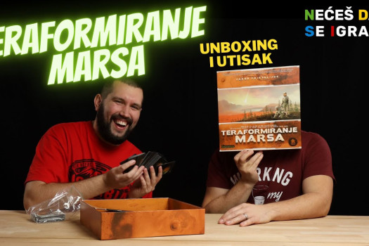 Teraformiranje Marsa (SR verzija igre) - unboxing i utisak (otvaranje društvene igre)