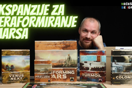 Ekspanzije za društvenu igru "Teraformiranje Marsa" (Terraforming Mars Expansions - Teaser)